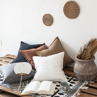 HKM-426067 Japanese Linen Cotton Cushion with PP Cotton Filling