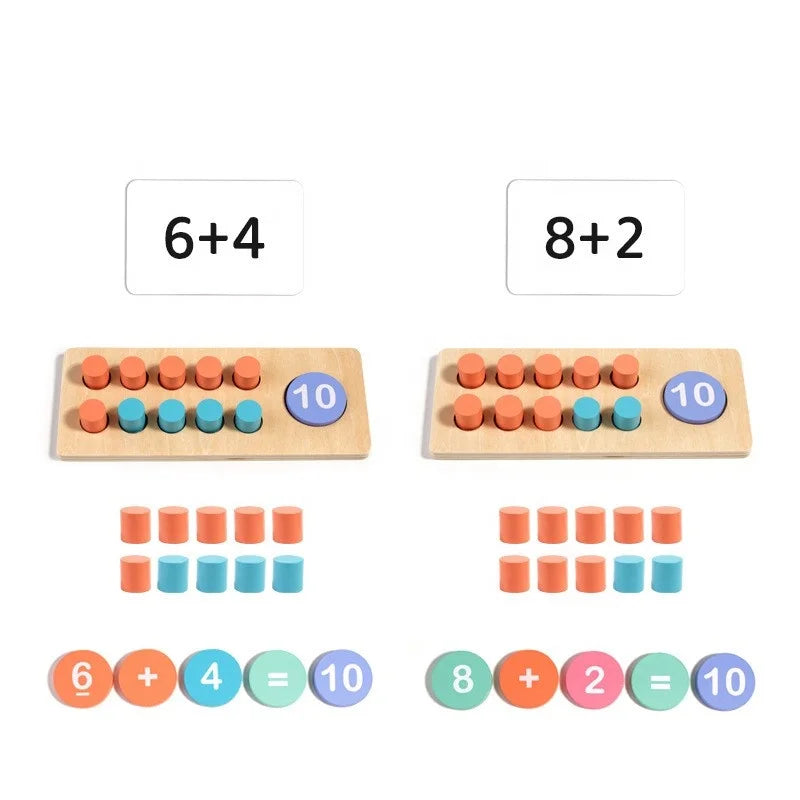 HKM-426067 Wooden Number Cognition Learning Toys for Preschool and Toddlers