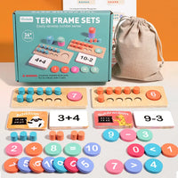 HKM-426067 Wooden Number Cognition Learning Toys for Preschool and Toddlers
