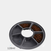 HKM-4261053 Automatic Pet Feeder for Cats and Dogs, 6 Compartments with Power Indicator, Battery Operated