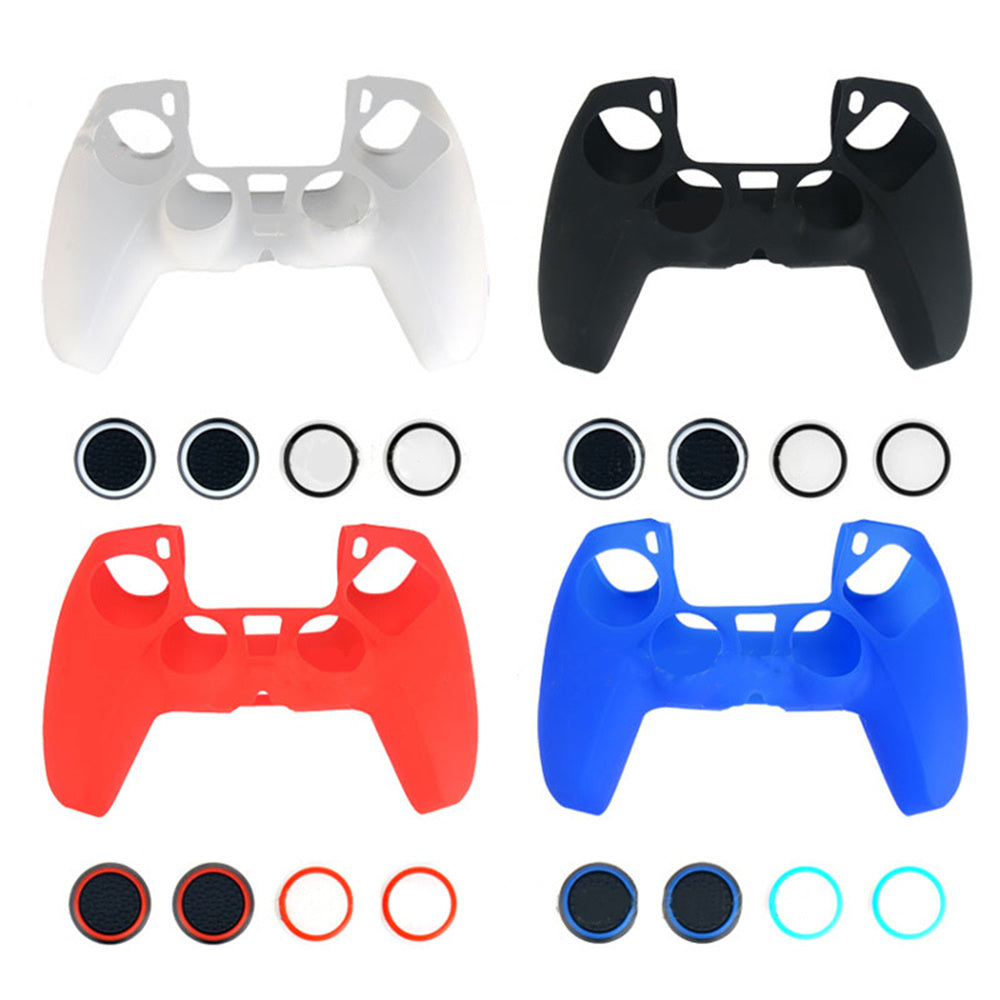 HKM-426131 Silicone Non-Slip Handle Cover with Colorful Luminous Hats - Black, White, Blue, Red