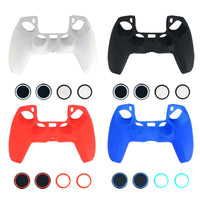 HKM-426131 Silicone Non-Slip Handle Cover with Colorful Luminous Hats - Black, White, Blue, Red