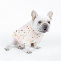 HKM-4261437 Casual Cotton T-shirt for Dogs in Spray Paint Graffiti Design ¨C Available in Multiple Sizes