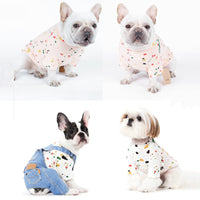 HKM-4261437 Casual Cotton T-shirt for Dogs in Spray Paint Graffiti Design ¨C Available in Multiple Sizes