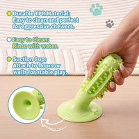 HKM-4262333 Interactive Squeaky Dog Balls - 4 Pack Teething Chew Toys for Teeth Cleaning and Training Small Dogs