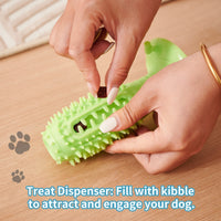 HKM-4262333 Interactive Squeaky Dog Balls - 4 Pack Teething Chew Toys for Teeth Cleaning and Training Small Dogs