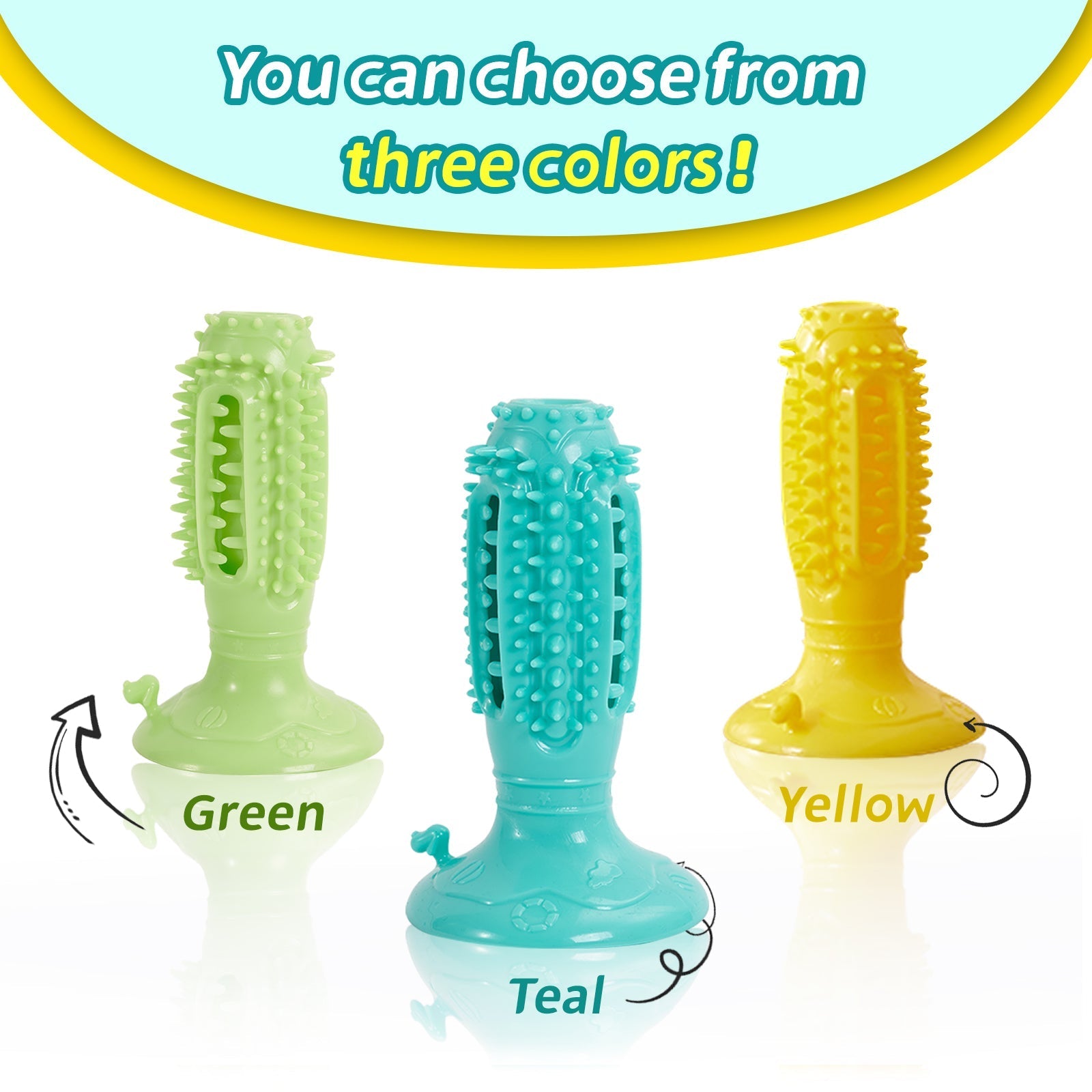 HKM-4262333 Interactive Squeaky Dog Balls - 4 Pack Teething Chew Toys for Teeth Cleaning and Training Small Dogs