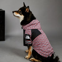HKM-4262461 Windproof and Rainproof Dog Raincoat Shell Jacket in Black, Blue, and Red Rivet - Available in Sizes Small to 5XL
