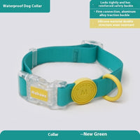 HKM-4262845 Durable Nylon Dog Collar and Hand-Holding Rope in Multiple Colors