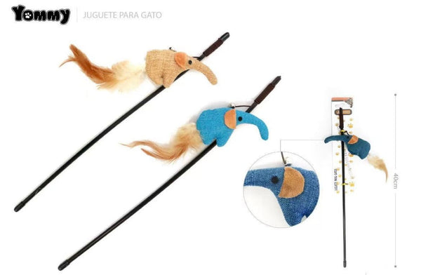HKM-4265661 Interactive Elephant Cat Teasing Stick for Engaging Playtime