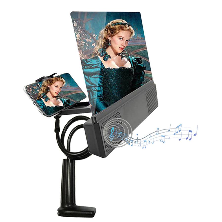 HKM-426771 Mobile Phone Screen Amplifier with Audio Support and Adjustable Stand