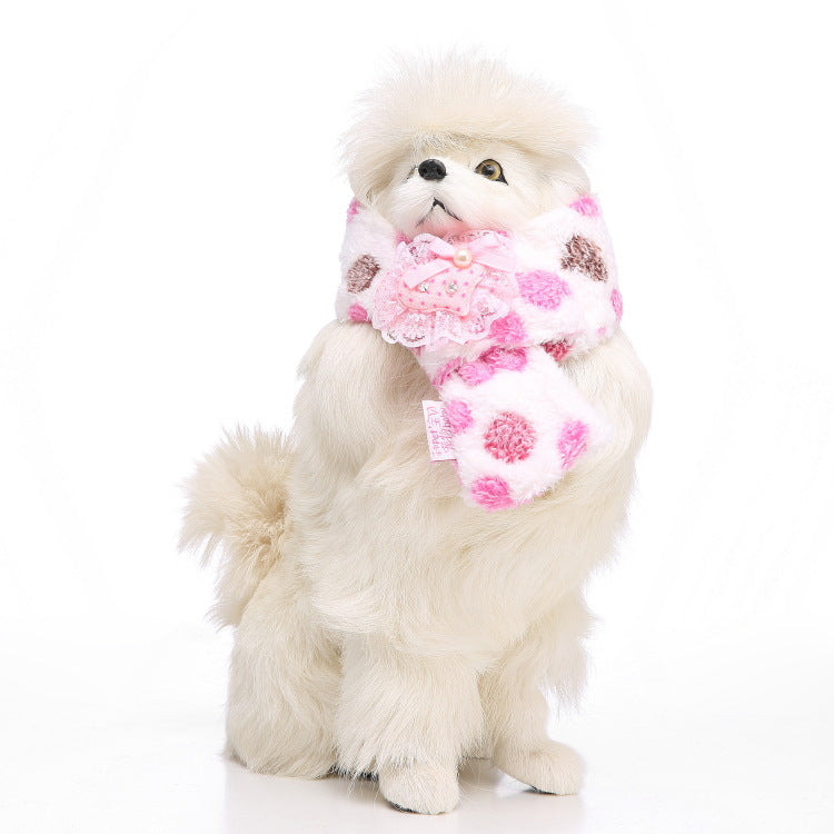 HKM-4268221 Casual Polyester Pet Dog Bib - Available in Sizes S, M, L for All Seasons