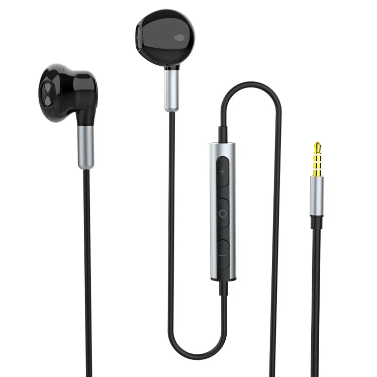 HKM-426835 3.5mm Wired Earphones with Handsfree Microphone and Stereo Sound