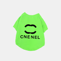 HKM-4268989 Cotton Stretch Letter T-Shirt for Pets in Various Colors and Sizes
