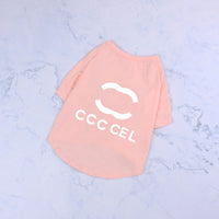 HKM-4268989 Cotton Stretch Letter T-Shirt for Pets in Various Colors and Sizes