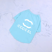 HKM-4268989 Cotton Stretch Letter T-Shirt for Pets in Various Colors and Sizes