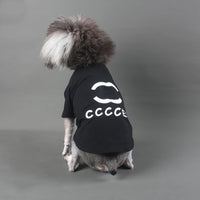 HKM-4268989 Cotton Stretch Letter T-Shirt for Pets in Various Colors and Sizes
