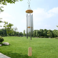 HKM-427027 Elegant Handmade Solid Wood Metal Wind Chimes for Home Decoration
