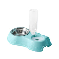 HKM-4270781 Mobile Unplugged Cat Drinking Bowl - PP, PET, and Stainless Steel, Small Size 24.5x24.5x29.5cm, Bowl Size 11x3cm