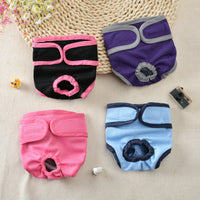 HKM-4271165 Pet Dog Velcro Underwear ¨C Pink, Casual Cotton Clothing in XS-XL Sizes