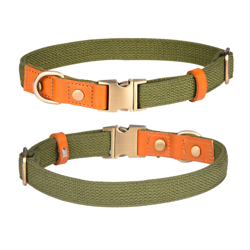 HKM-4272445 Comfortable Monochrome Leather Engraved Pet Collar - Multiple Sizes Available