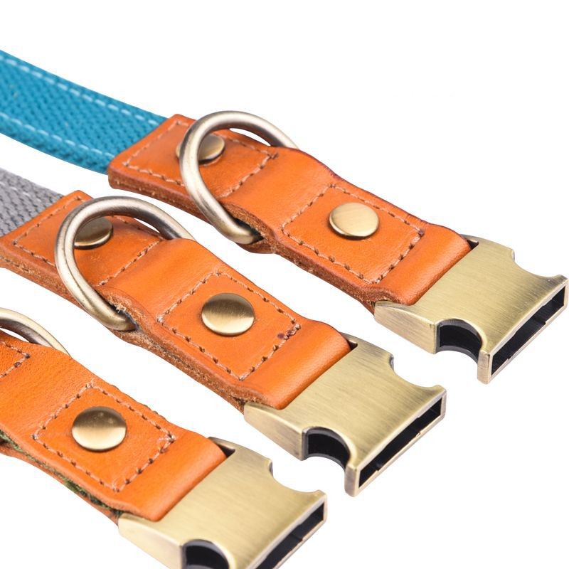 HKM-4272445 Comfortable Monochrome Leather Engraved Pet Collar - Multiple Sizes Available