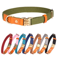HKM-4272445 Comfortable Monochrome Leather Engraved Pet Collar - Multiple Sizes Available