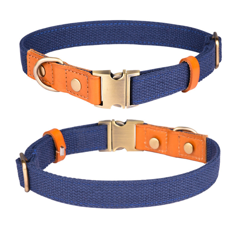 HKM-4272445 Comfortable Monochrome Leather Engraved Pet Collar - Multiple Sizes Available