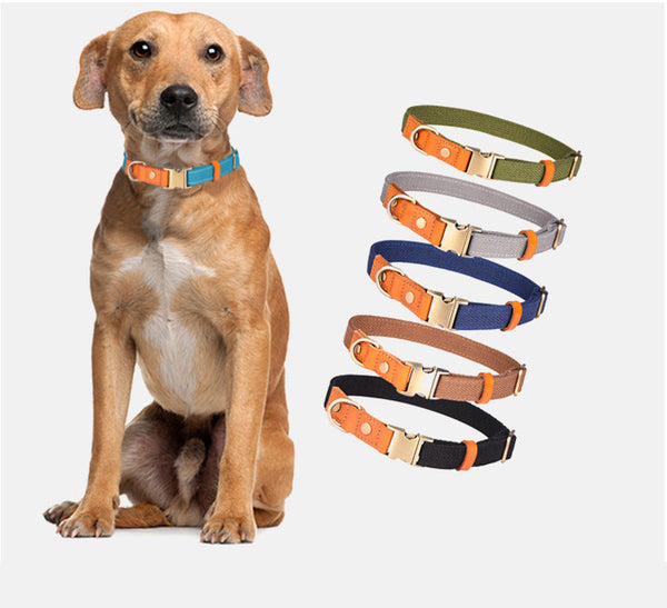HKM-4272445 Comfortable Monochrome Leather Engraved Pet Collar - Multiple Sizes Available