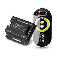 HKM-427283 Dual Color Temperature Dimming Controller with Remote - RF Touch, 12-24V, Iron Shell