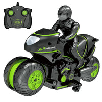 HKM-427347 RC Stunt Motorcycle Toy for Kids - 360° Rotation and Drift Remote Control, Suitable for Ages 5+