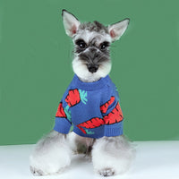HKM-4274365 Schnauzer Teddy Winter Thick Wool Carrot Sweater for Dogs and Cats