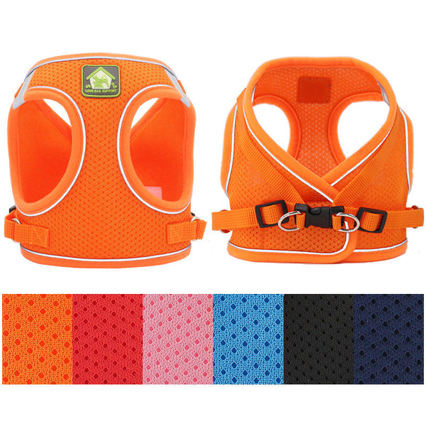 HKM-4275645 Reflective and Breathable Vest-Type Dog Traction Rope in Multiple Colors and Sizes