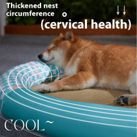 HKM-4276413 Cooling Pet Mat - Ice Silk Fabric Oval Shape in Green Plaid, Orange Rabbit Radish, Yellow Bear Styles