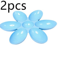HKM-4276541 Flower-Shaped Shallow Multi-Rice Bowl Set - Available in Blue, Green, and Pink