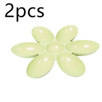 HKM-4276541 Flower-Shaped Shallow Multi-Rice Bowl Set - Available in Blue, Green, and Pink