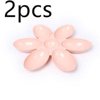 HKM-4276541 Flower-Shaped Shallow Multi-Rice Bowl Set - Available in Blue, Green, and Pink