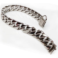 HKM-4278333 Stainless Steel Dog Chain Collar - Adjustable, Variety of Lengths Available