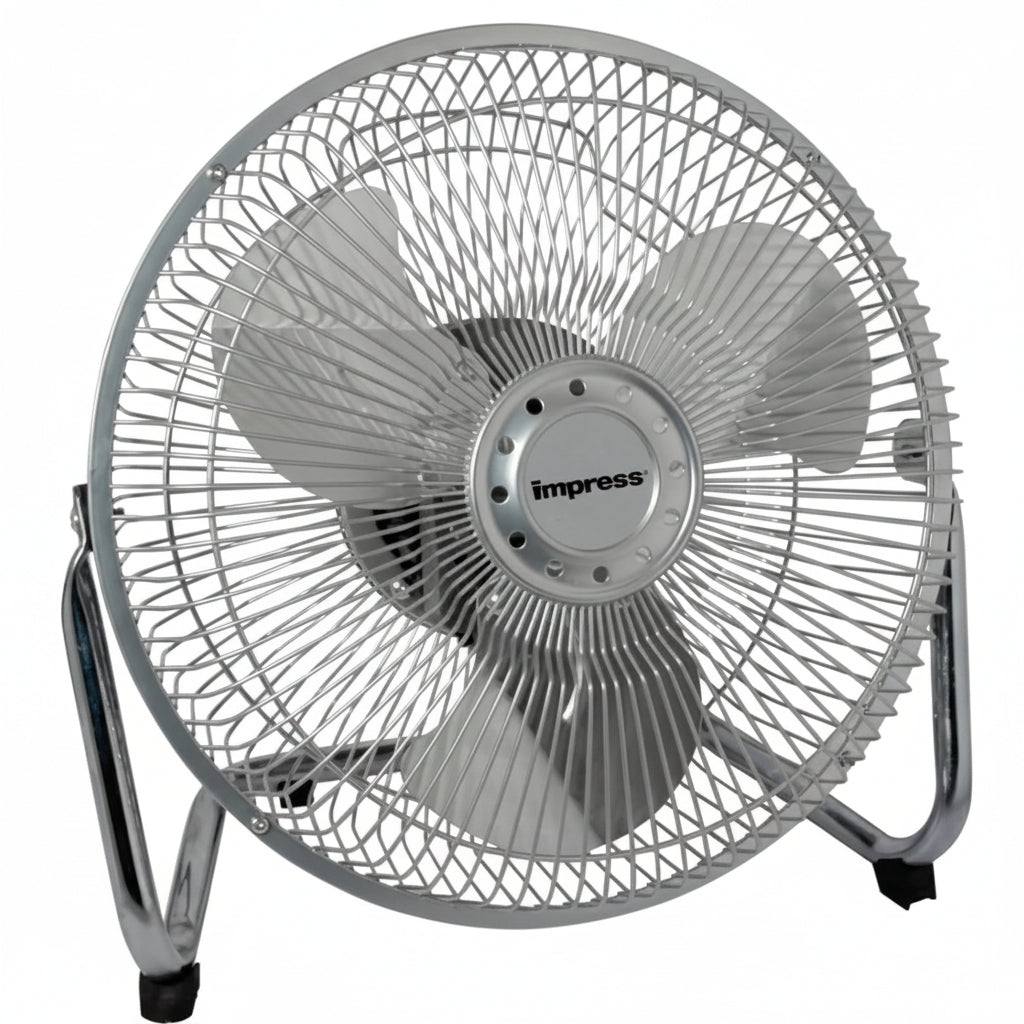 HKM-4279635 High-Velocity 9-Inch Floor Fan with 3 Speeds and 360-Degree Tilt