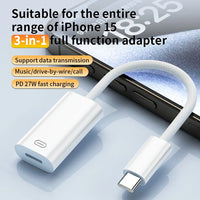 HKM-427987 Type C Male to 8 Pin Female Lightning Adapter for iPhone 15, iPad, and MacBook