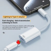 HKM-427987 Type C Male to 8 Pin Female Lightning Adapter for iPhone 15, iPad, and MacBook