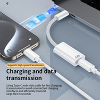 HKM-427987 Type C Male to 8 Pin Female Lightning Adapter for iPhone 15, iPad, and MacBook
