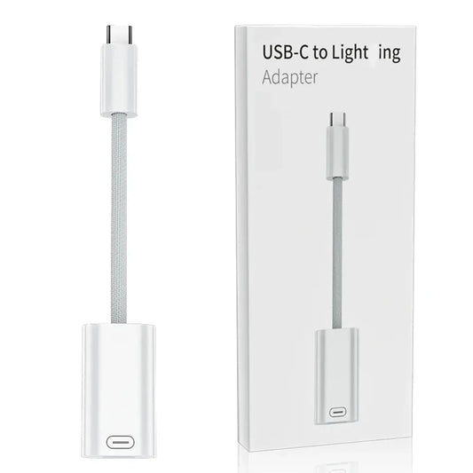 HKM-427987 Type C Male to 8 Pin Female Lightning Adapter for iPhone 15, iPad, and MacBook