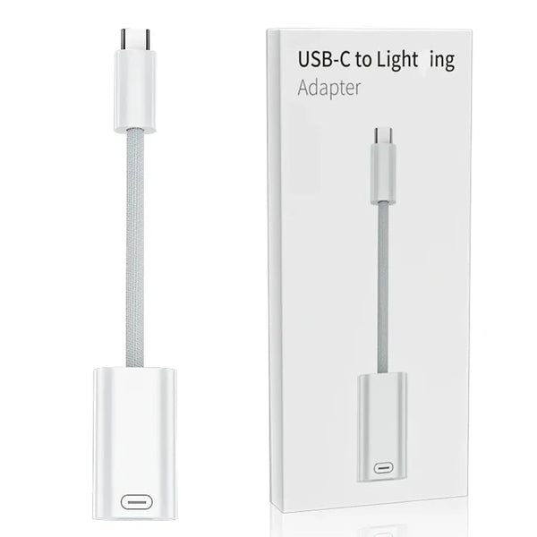 HKM-427987 Type C Male to 8 Pin Female Lightning Adapter for iPhone 15, iPad, and MacBook