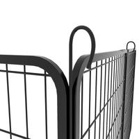 HKM-4279997 Durable Heavy-Duty Metal Playpen with Door - 6 Panels Pet Exercise Pen for Indoor & Outdoor Use