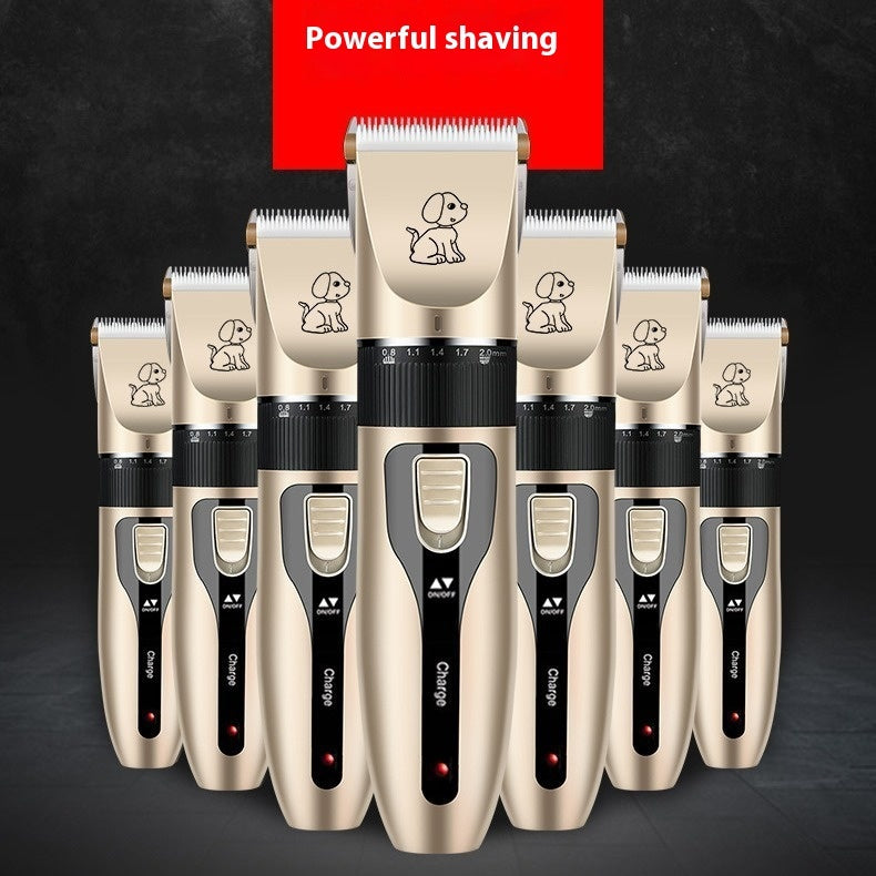HKM-4280125 Electric Pet Scissors Set for Grooming Dog & Cat - Nail Cap & Steel Comb Included