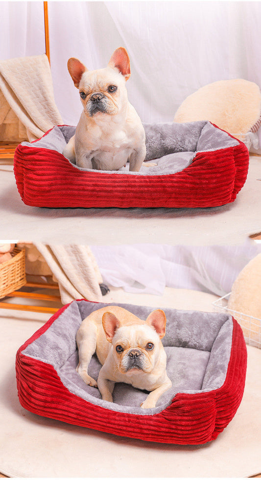 HKM-4280381 Cozy Plush Doghouse for Small to Large Dogs - Available in Multiple Sizes