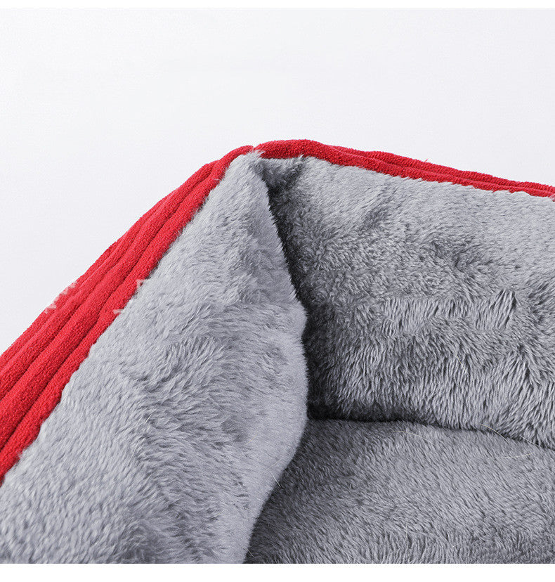 HKM-4280381 Cozy Plush Doghouse for Small to Large Dogs - Available in Multiple Sizes
