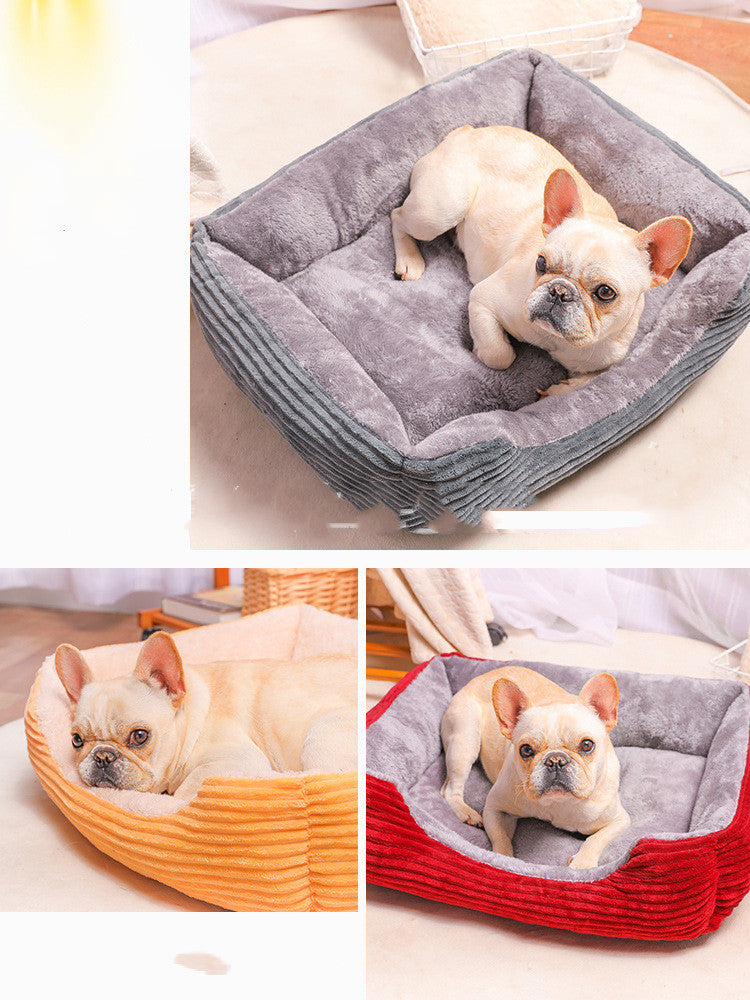 HKM-4280381 Cozy Plush Doghouse for Small to Large Dogs - Available in Multiple Sizes