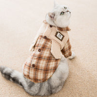 HKM-4280509 Cozy Lamb Wool Dog Clothes for Autumn and Winter - Casual Style Cotton Apparel